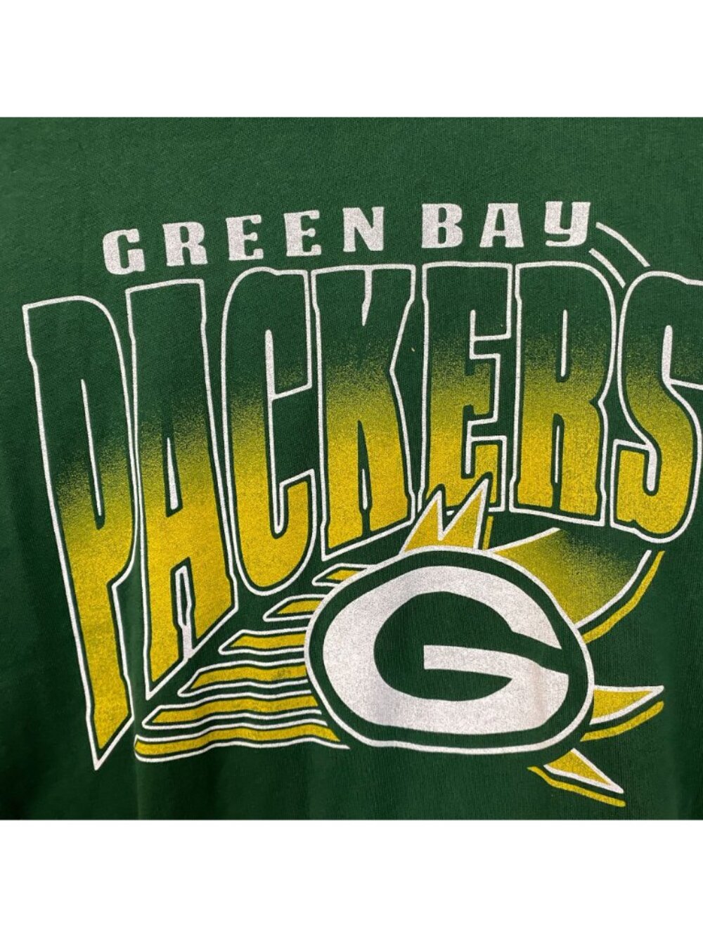 Junk Food Clothing NFL Green Bay Packers Chrome Retro Style T-Shirt Small - Picture 2 of 4